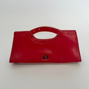 Red Leather Clutch by Guess